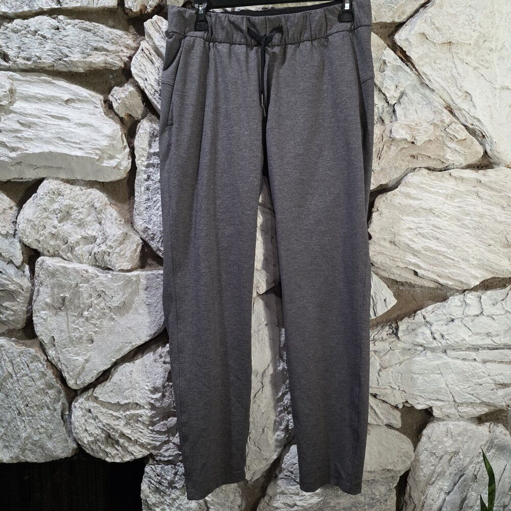 Lululemon Women’s On The Fly Jogger Pants 6 Gray/Black Heathered Drawstring